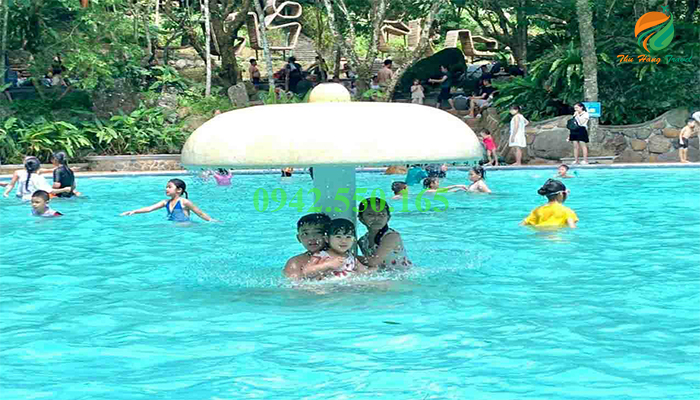Bể bơi trẻ em Medi Thiên Sơn điểm tránh nóng gần Hà Nội