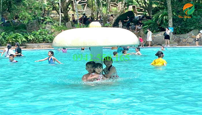 Bể bơi trẻ em Medi Thiên Sơn điểm tránh nóng gần Hà Nội