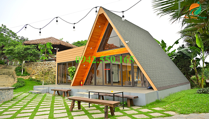 Bungalow 3 ngủ tại hoàng yến garden ba vì