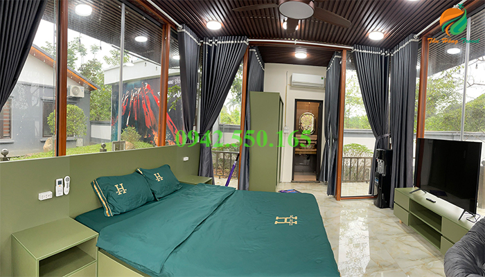 Phòng nghỉ 1 giường The Wall homestay yên bài