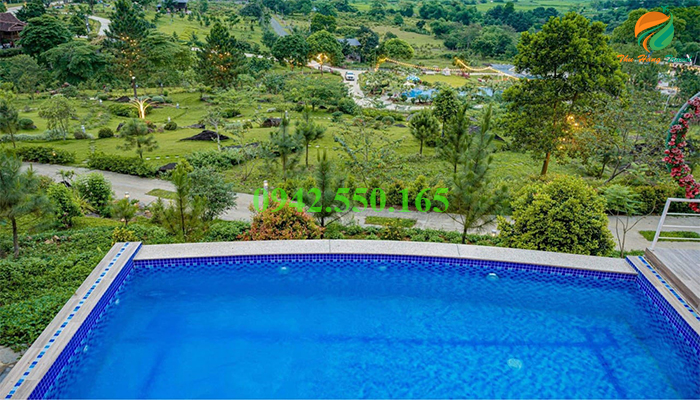 Bể bơi vô cực Ba Vì Garden villa Khoang Xanh