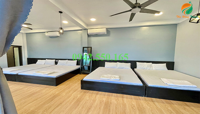 Phòng nghỉ ở căn villa Ba Vì cho 15 người