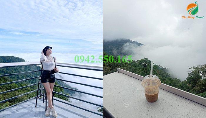 Thưởng thức cafe săn mây Ba Vì